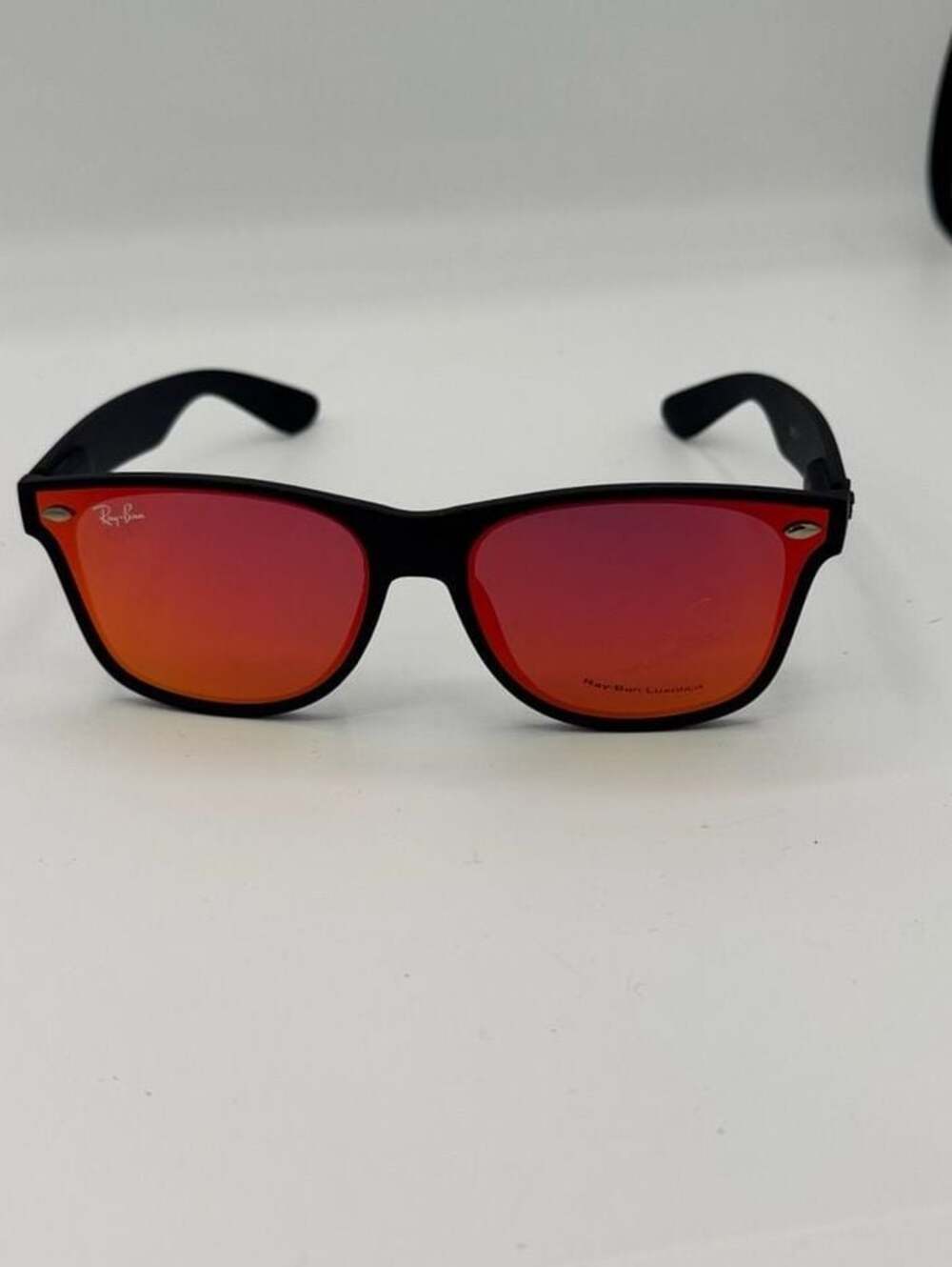 Ray-Ban Wayfarer Sunglasses in Black with Red and Green Lenses